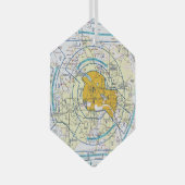 Luftfahrtskizze Ornament Aus Glas (Vorderseite Rechts)