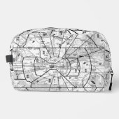 Luftfahrtskizze Waschbeutel (Vorderseite)