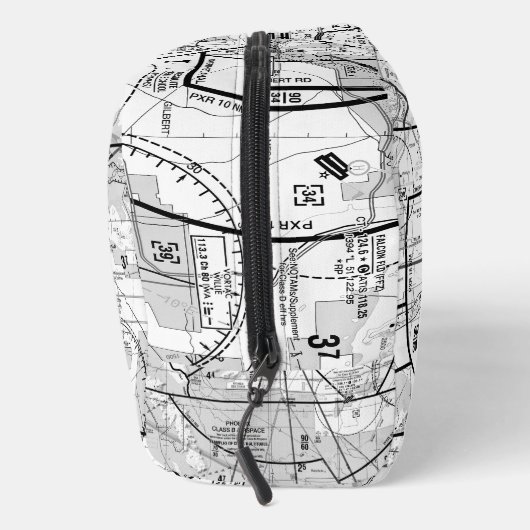 Luftfahrtskizze Waschbeutel (Rechts)