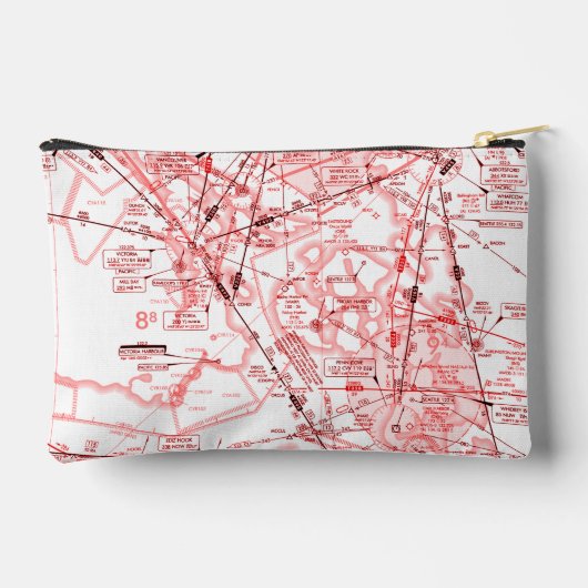 Luftfahrtskizze Zubehörtasche (Rückseite)