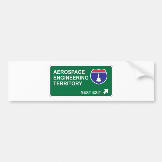 Luftfahrttechnik-folgender Ausgang Autoaufkleber (Vorne)