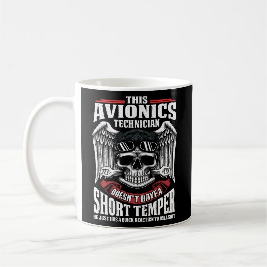 Luftfahrttechniker Avioniker T Kaffeetasse (Links)