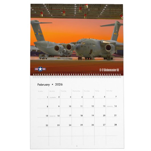 LUFTFAHRTUNTERNEHMEN - C-17-Globemaster III Kalender (Feb 2026)