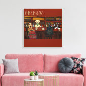 LUFTFAHRTUNTERNEHMEN UND FREUNDE LEINWANDDRUCK (Insitu (Wohnzimmer))