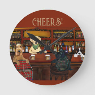 LUFTFAHRTUNTERNEHMEN UND FREUNDE RUNDE WANDUHR