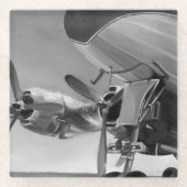 Luftfahrtzeichen Glasuntersetzer (Vorderseite)