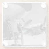 Luftfahrtzeichen Glasuntersetzer (Rückseite)