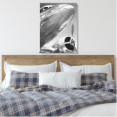 Luftfahrtzeichen: Nach oben Nahe Ansicht Leinwanddruck (Insitu (Schlafzimmer))