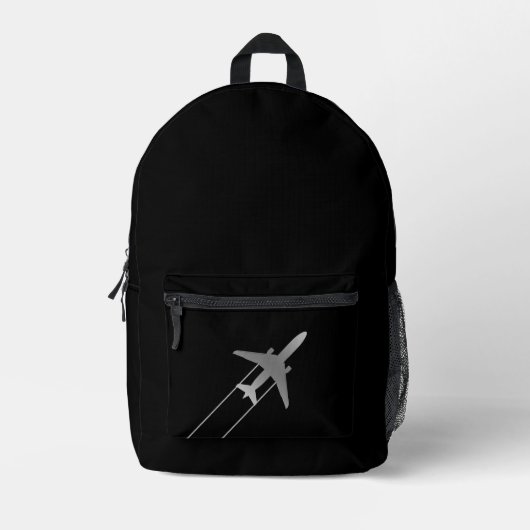 Luftfahrzeug Bedruckter Rucksack (Vorderseite)