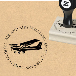 Luftfahrzeug-Cessar-Pilot Gummistempel