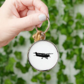 Luftfahrzeug Classic Cessna Schwarze Silhouette Fl Schlüsselanhänger (Hand)