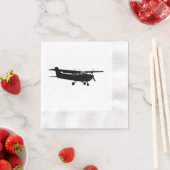 Luftfahrzeug Classic Cessna Schwarze Silhouette Fl Serviette (Beispiel)