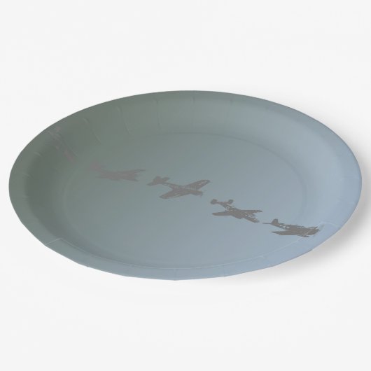 Luftfahrzeug des Zweiten Weltkriegs Pappteller (Schrägansicht)