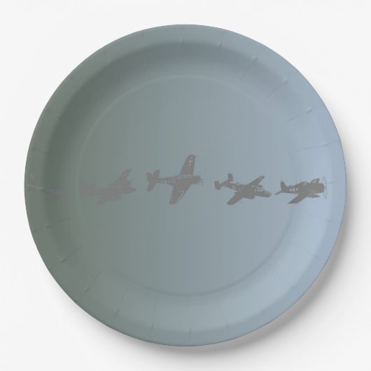 Luftfahrzeug des Zweiten Weltkriegs Pappteller (Vorderseite)