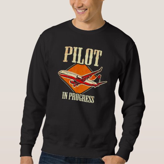 Luftfahrzeug-Flug-Pilot 3 Sweatshirt (Vorderseite)