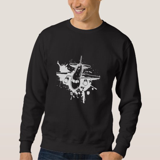 Luftfahrzeug Graffiti Aviation Sweatshirt (Vorderseite)