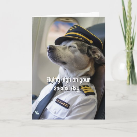 Luftfahrzeug-Hundeluftflugzeug-Luftfahrzeug-Flugge Karte (Vorderseite)