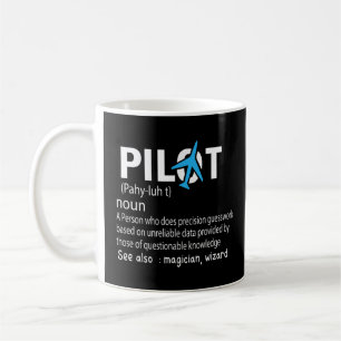 Luftfahrzeug mit Begriffsbestimmung des Piloten Kaffeetasse
