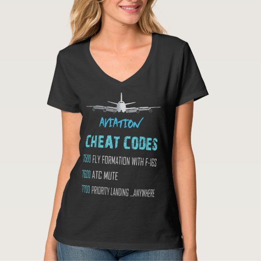 Luftfahrzeug mit Cheat Codes Rc Luftfahrzeug mit A T-Shirt (Vorderseite)