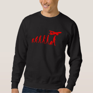 Luftfahrzeug-Pilot für die Evolution von Frauen Sweatshirt