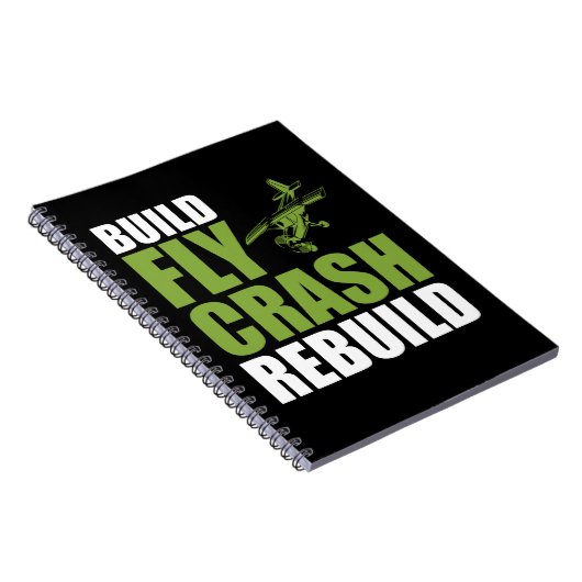 Luftfahrzeug-Pilotprogramm für das Funny RC-Flugze Notizblock (Rechte Seite)