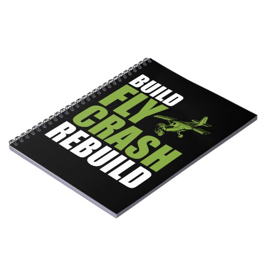 Luftfahrzeug-Pilotprogramm für das Funny RC-Flugze Notizblock (Linke Seite)