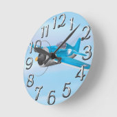 Luftfahrzeug Runde Wanduhr (Winkel)