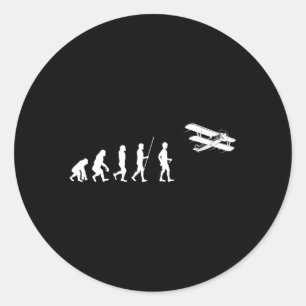 Luftfahrzeug Runder Aufkleber