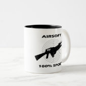 LUFTFAHRZEUG ZWEIFARBIGE TASSE (VorderseiteRechts)