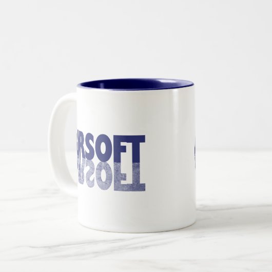 LUFTFAHRZEUG ZWEIFARBIGE TASSE (Vorderseite Links)