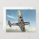 Luftfahrzeuge des Zweiten Weltkriegs ME-109 im Flu Postkarte (Vorne/Hinten)