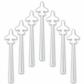 Luftfahrzeuge, die in der Coolen Luftfahrt fliegen Aufkleber (Vorderseite)