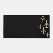 Luftfahrzeuge mit Gold Schreibtischunterlage (Vorderseite)