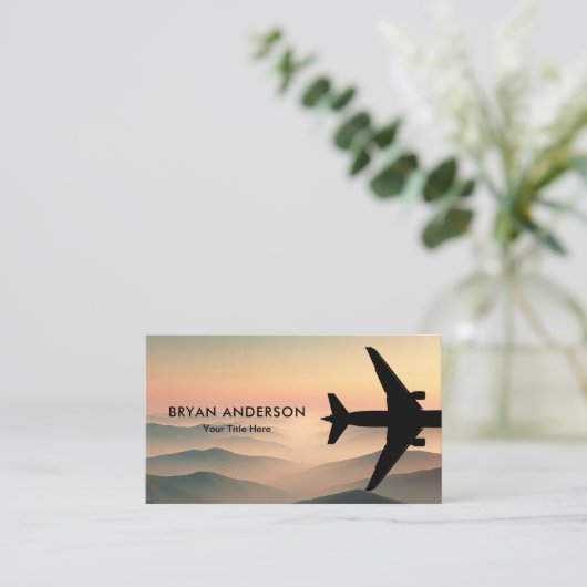 Luftfahrzeuge Visitenkarte (Stehend Vorderseite)