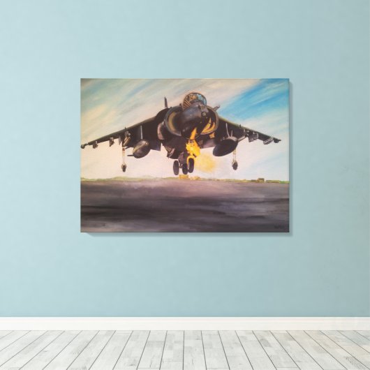 LUFTFAHRZEUGKRAFTFAHRT STÄRKTE LEINWAND (Insitu (Holzboden))