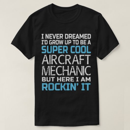 Luftfahrzeugmechaniken T-Shirt (Design vorne)