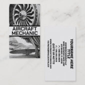 Luftfahrzeugmechaniken Visitenkarte (Vorne/Hinten)