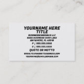 Luftfahrzeugmechaniken Visitenkarte (Rückseite)