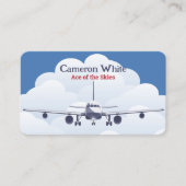 Luftfahrzeugpiloten — kundenspezifische QR Visitenkarte (Vorderseite)