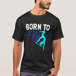 Luftfliege Geboren für Seidentänzer Fliegen Aerial T-Shirt