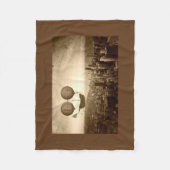 Luftfracht über Chicago Fleecedecke (Vorderseite)