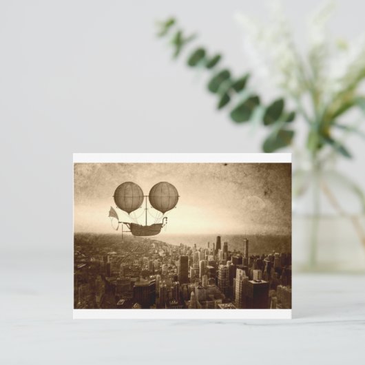 Luftfracht über Chicago Postkarte (Stehend Vorderseite)