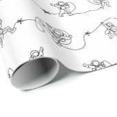 Luftfrachtpapier Geschenkpapier (Rolleneckpunkt)