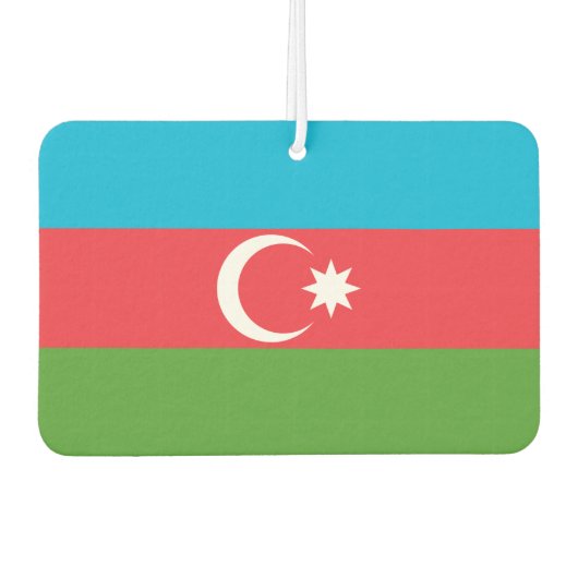 Luftfreaks mit der Flagge Aserbaidschans Autolufterfrischer (Vorderseite)