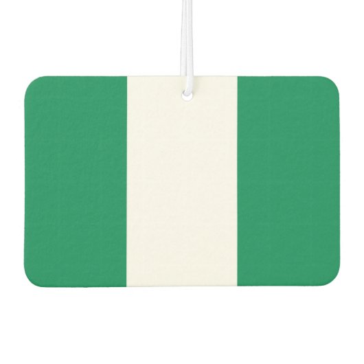 Luftfreaks mit der Flagge Nigerias Autolufterfrischer (Vorderseite)