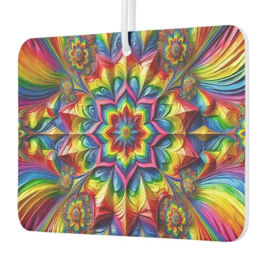 Luftfreaks mit LGBTQ-Farbgebung Autolufterfrischer (Links)