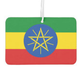 Luftfreunde mit Flagge in Äthiopien Autolufterfrischer (Rückseite)