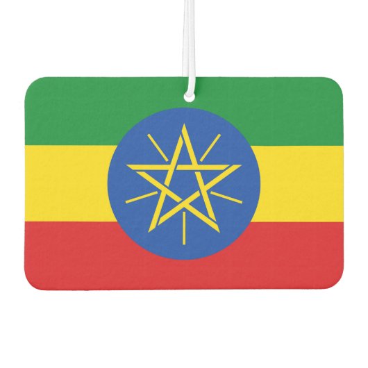 Luftfreunde mit Flagge in Äthiopien Autolufterfrischer (Vorderseite)