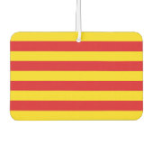 Luftfreunde mit Flagge Kataloniens Autolufterfrischer (Vorderseite)