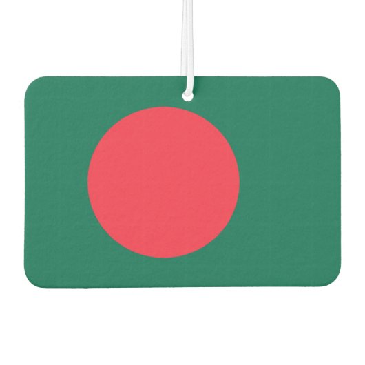 Luftfreunde mit Flagge von Bangaldesh Autolufterfrischer (Vorderseite)